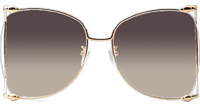 GG0252S Sunglasses In Gold Gradient Grey