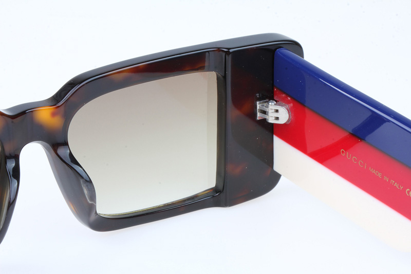 GG0543S Sunglasses In Tortoise Blue