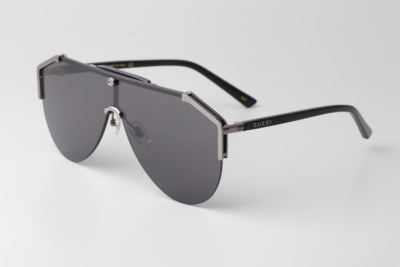 GG0584S Sunglasses Gunmetal Black Gray