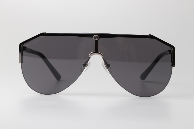 GG0584S Sunglasses Gunmetal Black Gray