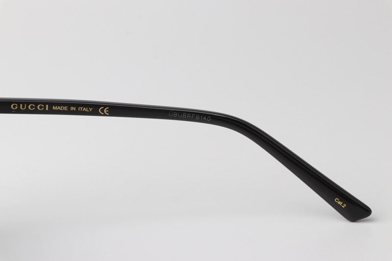 GG0584S Sunglasses Gunmetal Black Gray