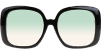 GG0713S Sunglasses In Black Gradient Green