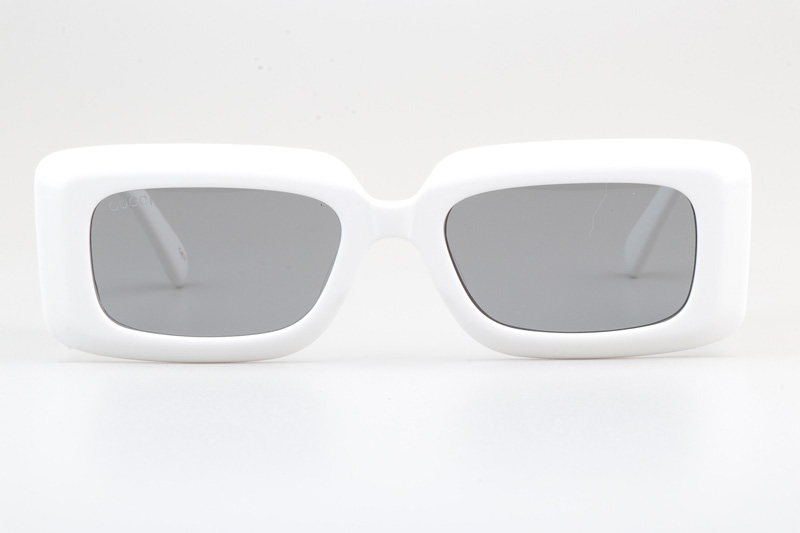 GG0811S Sunglasses White Silver