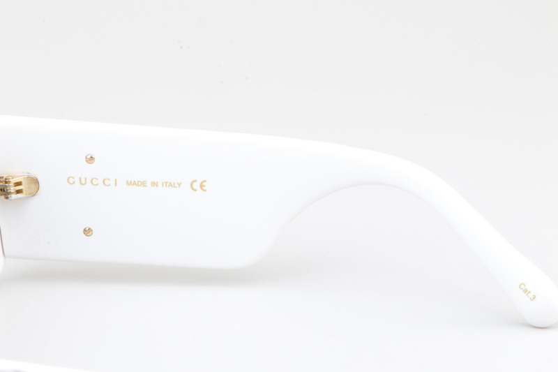 GG0811S Sunglasses White Silver