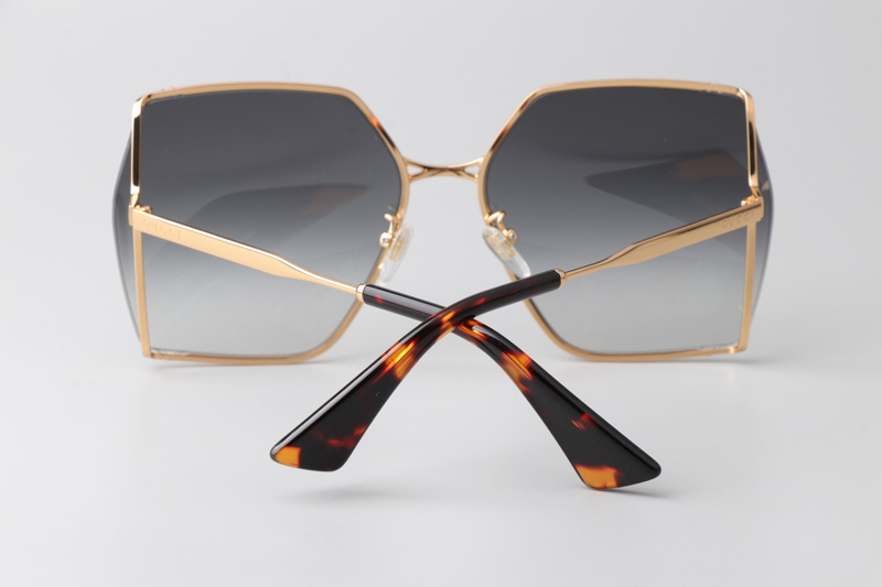 GG0817S Sunglasses In Gold Tortoise