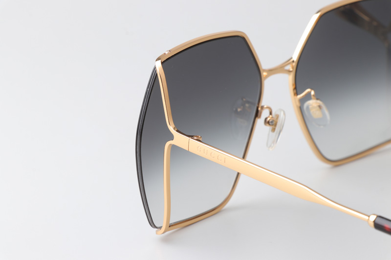 GG0817S Sunglasses In Gold Tortoise