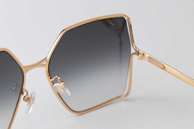 GG0817S Sunglasses In Gold Tortoise