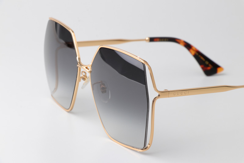 GG0817S Sunglasses In Gold Tortoise