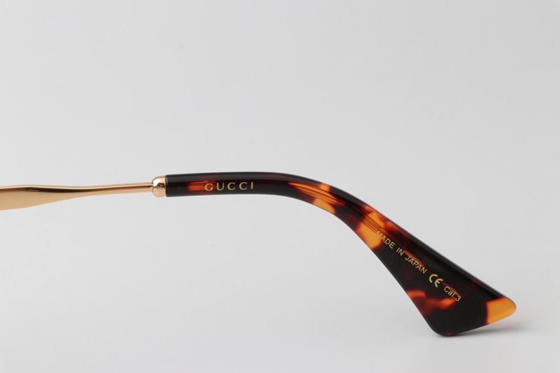 GG0817S Sunglasses In Gold Tortoise