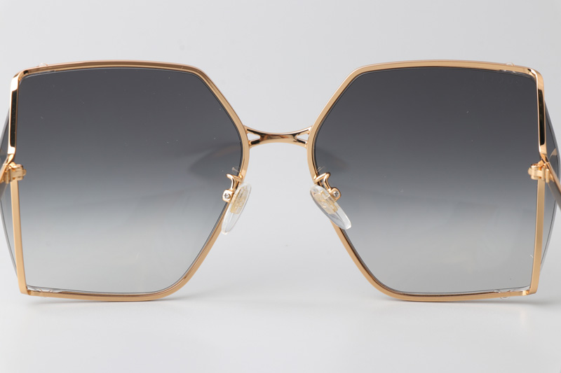GG0817S Sunglasses In Gold Tortoise
