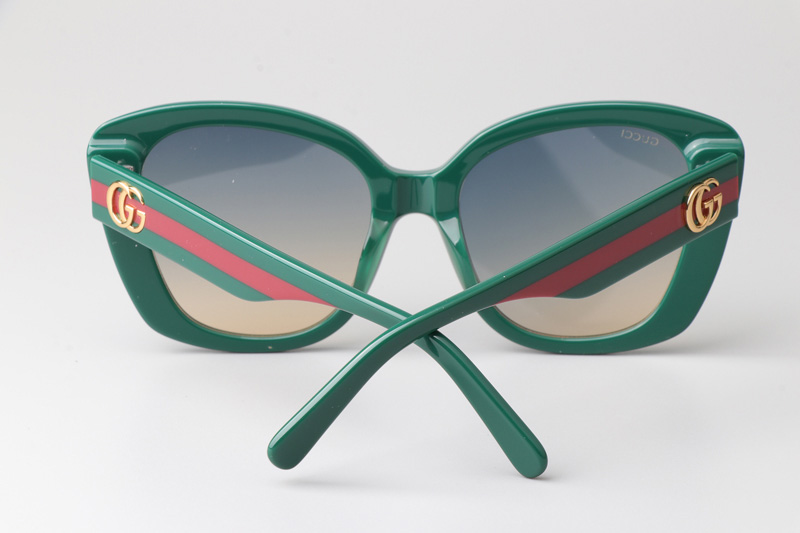 GG0860S Sunglasses Green Gradient Blue