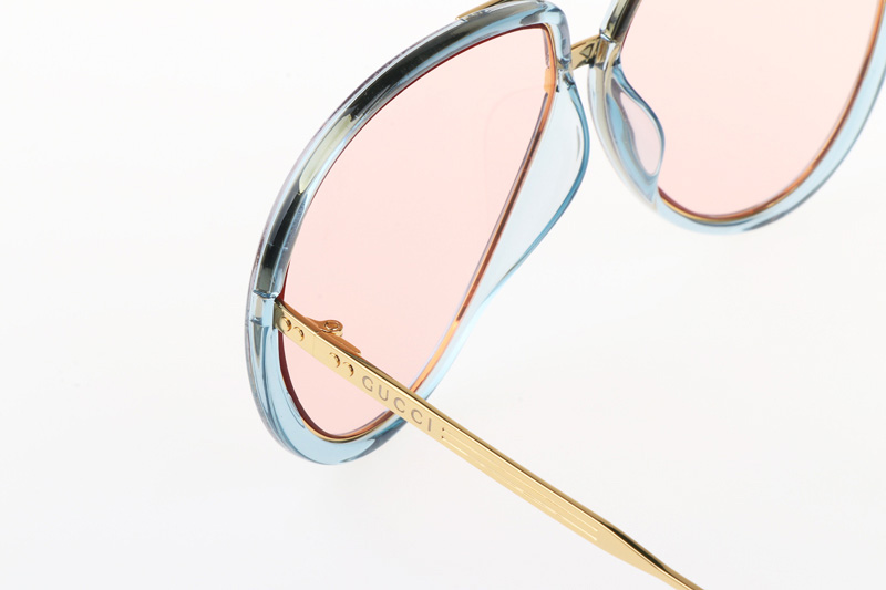 GG0904S Sunglasses In Blue Gold