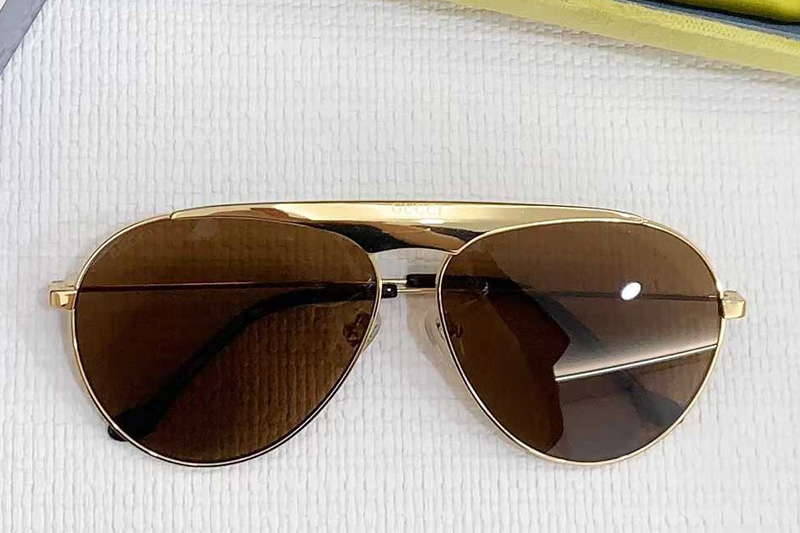 GG0908S Sunglasses Gold Brown