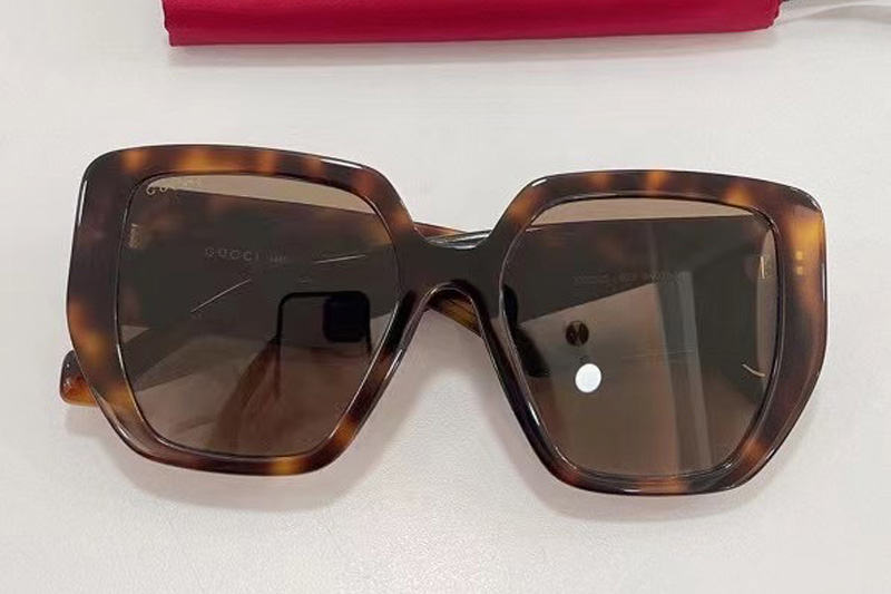 GG0956S Sunglasses In Tortoise Gold