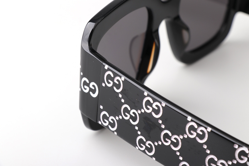 GG0981S Sunglasses Black Logo Grey