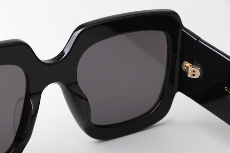 GG0981S Sunglasses Black Logo Grey