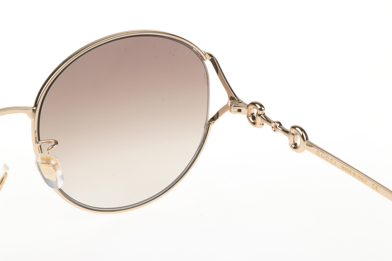 GG1017SK Sunglasses In Gold Gradient Brown