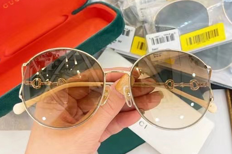 GG1017SK Sunglasses In Gold Gradient Yellow