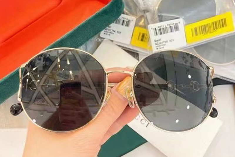 GG1017SK Sunglasses In Gold Grey