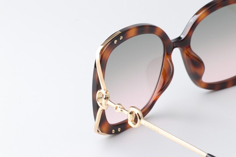 GG1021S Sunglasses Tortoise Gold Gradient Pink