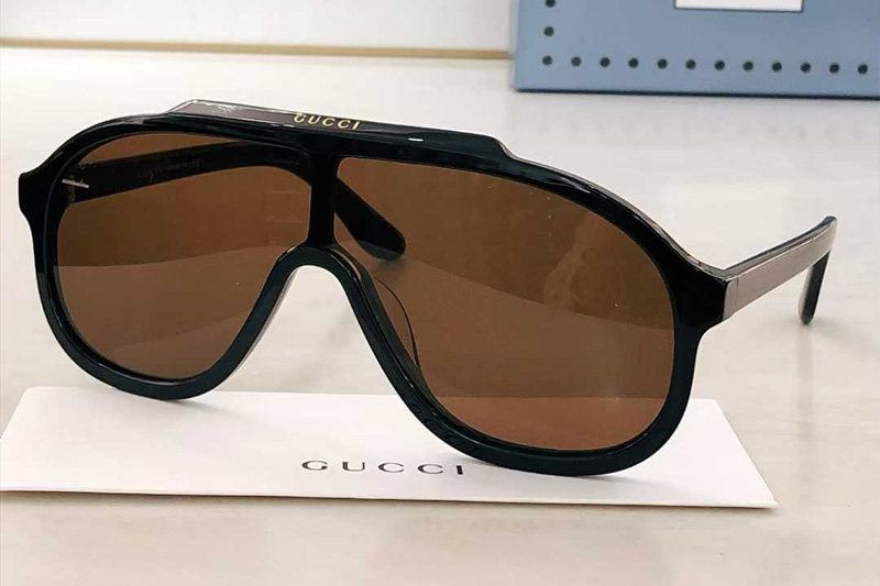 GG1038S Sunglasses Black Brown
