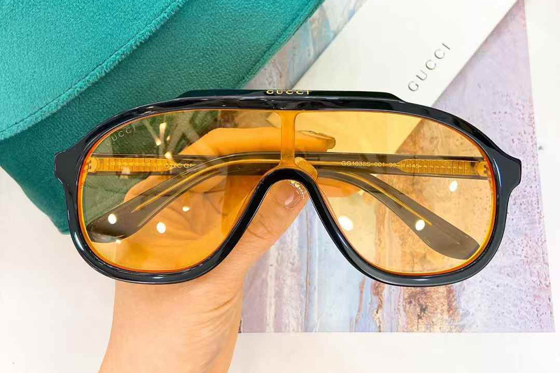 GG1038S Sunglasses Black Yellow