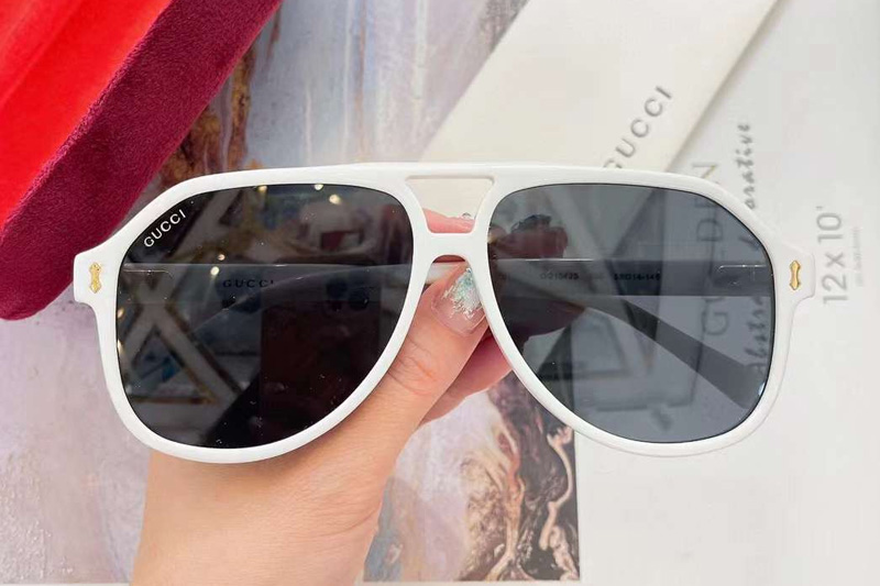 GG1042S Sunglasses White Gray
