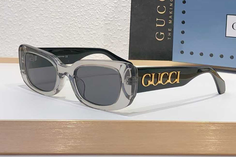 GG1081S Sunglasses Gray Black Gray