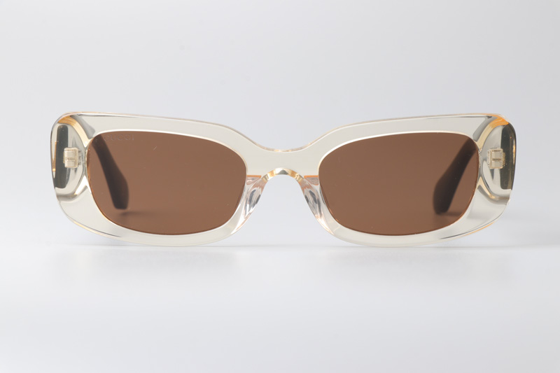 GG1081S Sunglasses Transparent Tortoise Brown