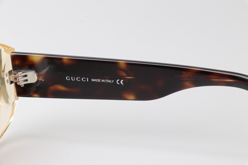 GG1081S Sunglasses Transparent Tortoise Brown