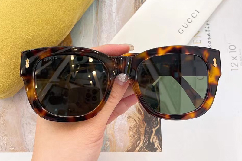 GG1110S Sunglasses In Tortoise Green