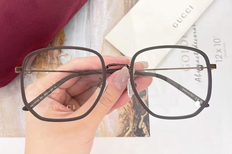GG1197OA Eyeglasses In Coffee Grey