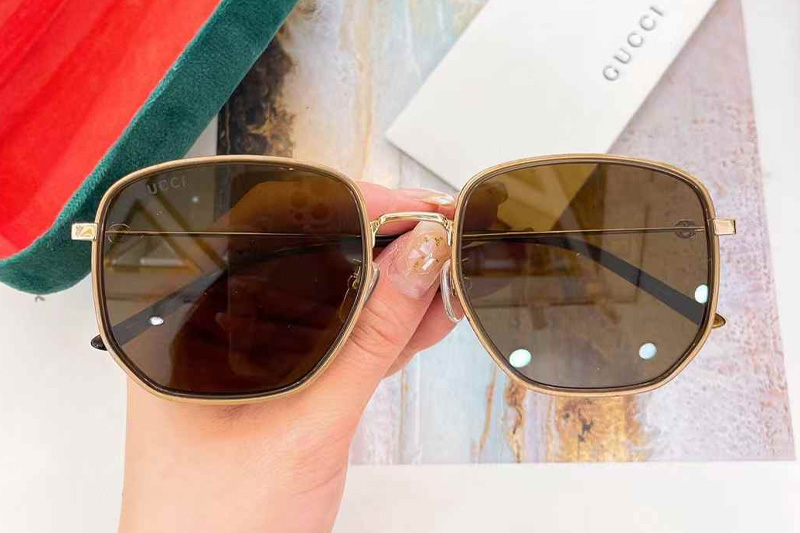 GG1197OA Sunglasses Gold Brown