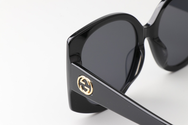 GG1257S Sunglasses Black Gray