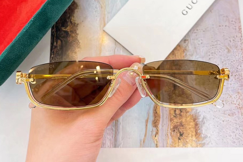 GG1278S Sunglasses In Gold Brown