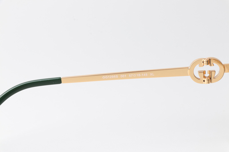 GG1295S Sunglasses Gold Green Gradient Blue