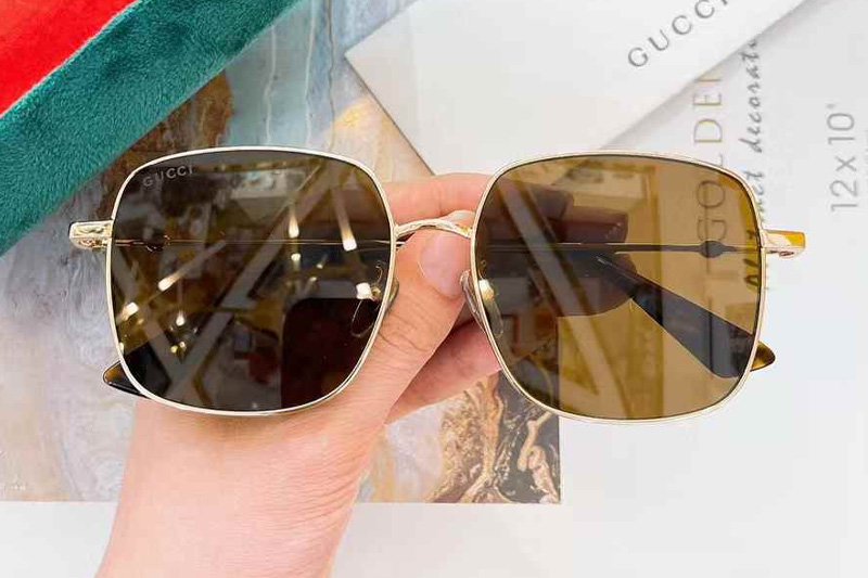 GG1306SK Sunglasses Gold Brown