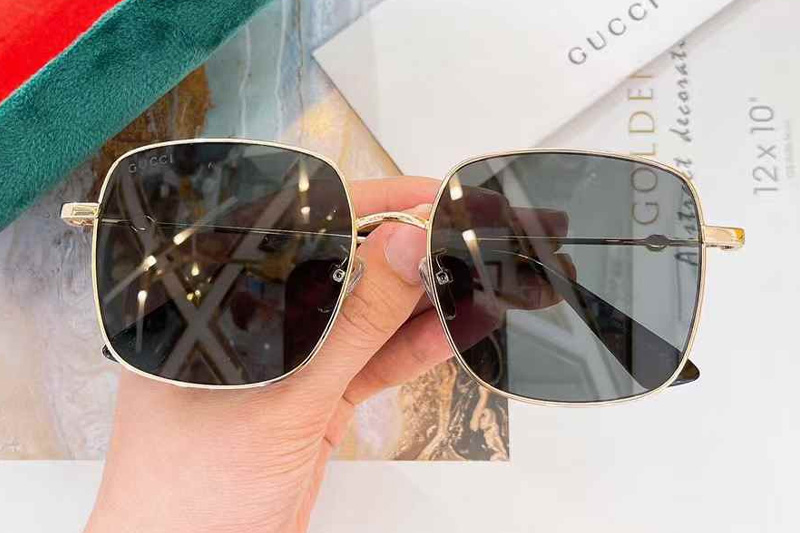 GG1306SK Sunglasses Gold Gray