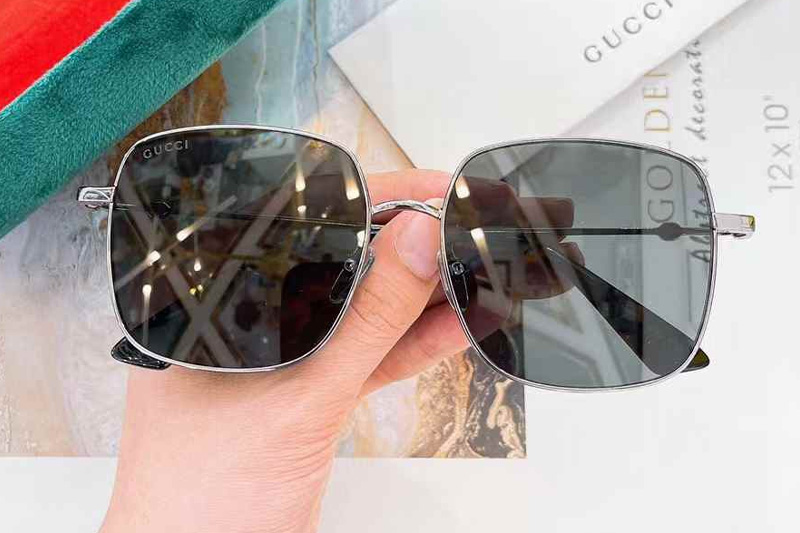 GG1306SK Sunglasses Gunmetal Gray