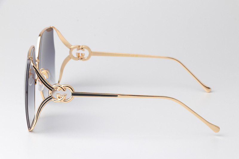 GG1322SA Sunglasses Gold Gradient Gray