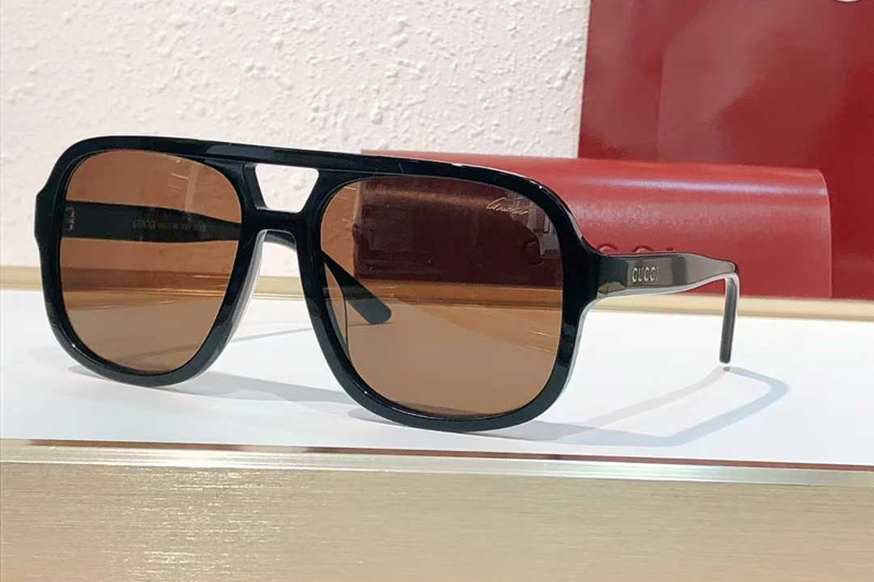 GG1342S Sunglasses Black Brown