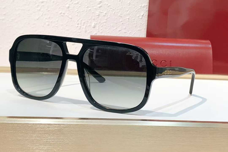 GG1342S Sunglasses Black Gradient Gray