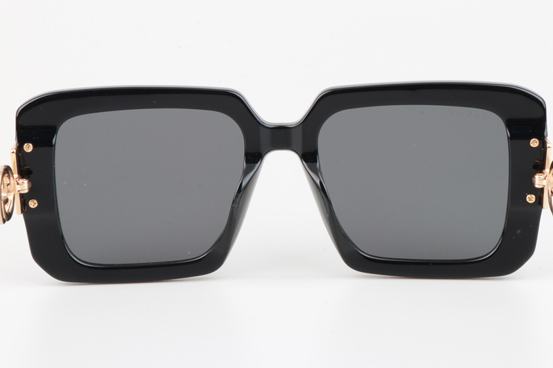 GG1390S Sunglasses Black Gold Gray