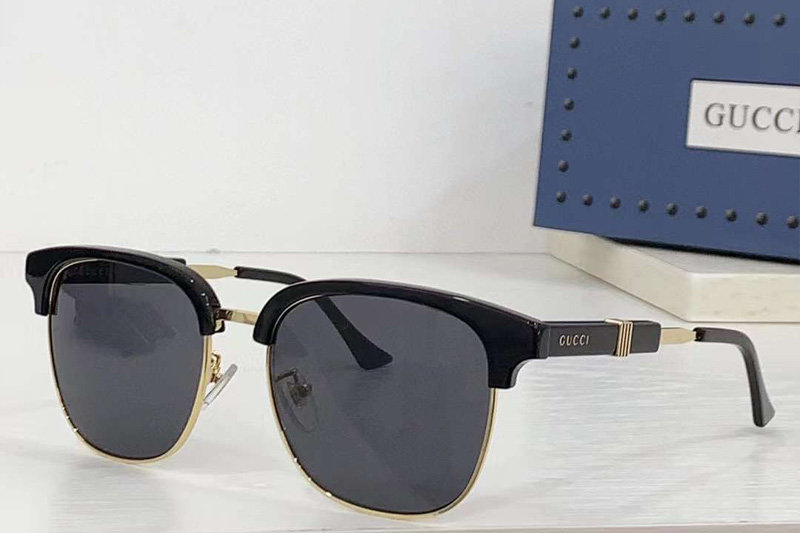 GG1499SK Sunglasses Black Gold Gray