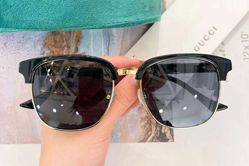 GG1499SK Sunglasses Black Gold Gray