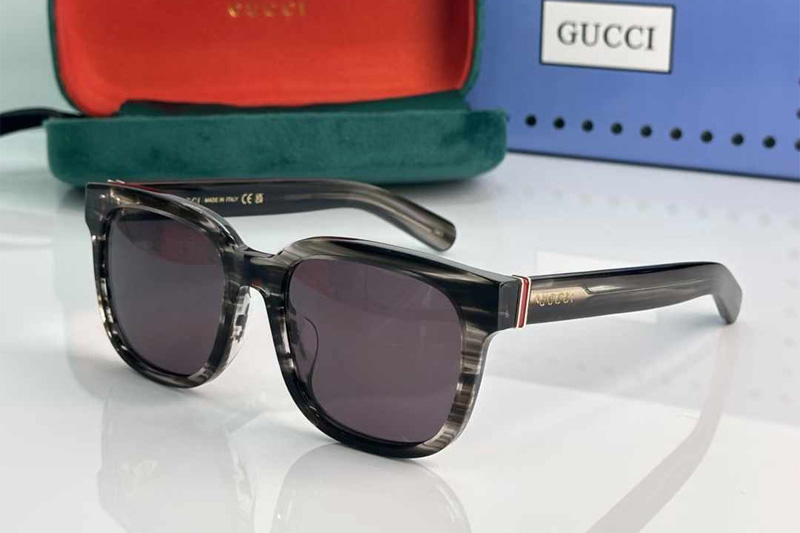 GG1512SK Sunglasses Striped Gray Gray