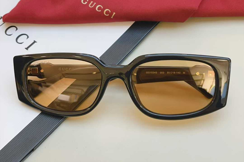 GG1534S Sunglasses Black Yellow