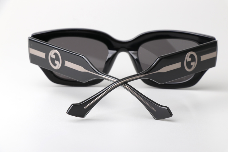 GG1558SK Sunglasses Black Silver Gray