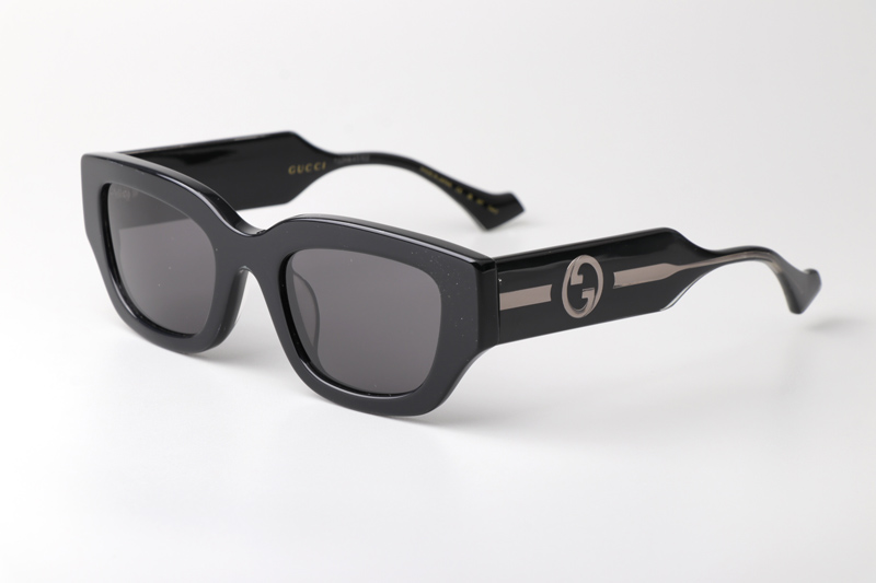 GG1558SK Sunglasses Black Silver Gray