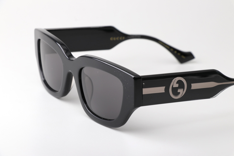 GG1558SK Sunglasses Black Silver Gray